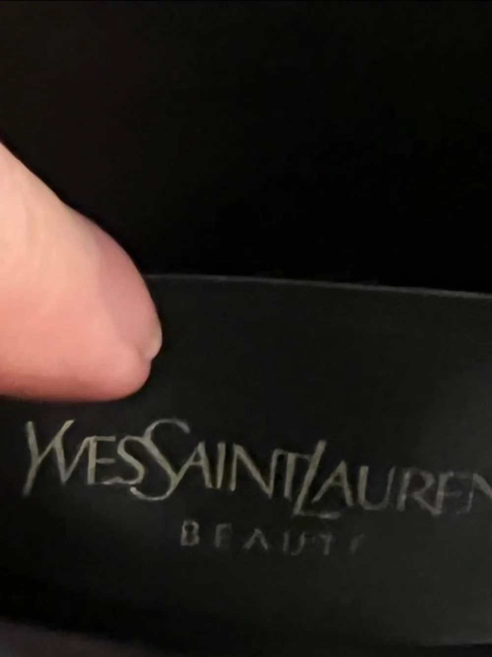 Yves Saint Laurent reflective silver
